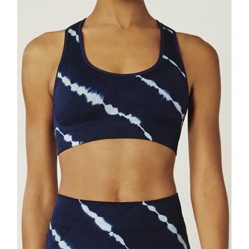 TORY BURCH SPORT Tie-Dye Seamless Racerback Bra SZ S